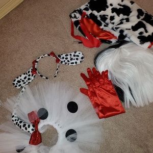 Cruella Deville Halloween Costume Set